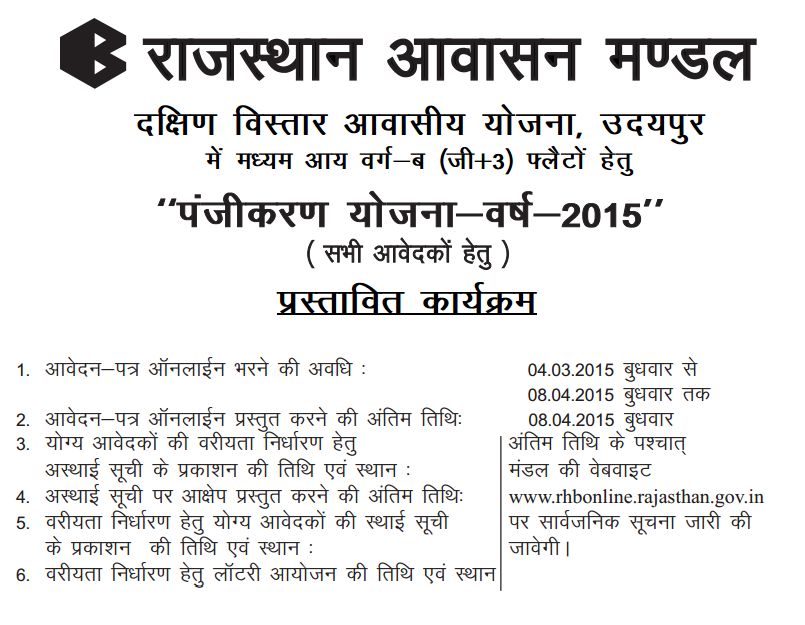 48 Flats in Udaipur by Rajasthan Housing Board New Apartment Ventures